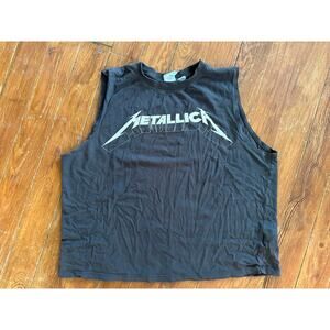 H&M Metallica World Magnetic 2010 Tour Tank  Classic Boxy Vintage Look sz L